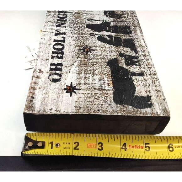 Oh Holy Night Wooden Nativity LED Lighted Wall Art - Picture 5 of 10